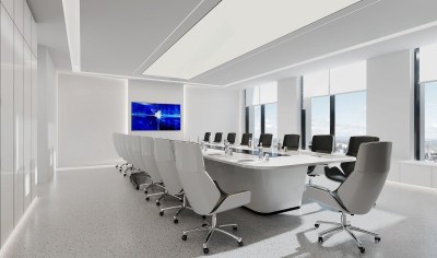 现代会议室3D模型下载